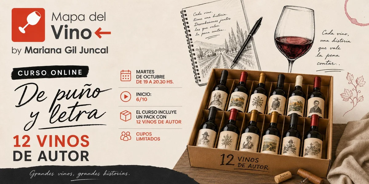 Curso online, De puño y letra, vinos de autor