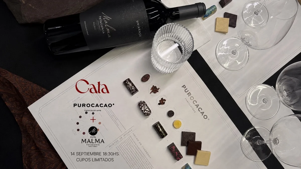Cata de Vino y Chocolate: Patagonia + Cacao